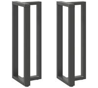 vidaXL Patas para mesa de bar en forma de T (2 unidades), antracita, 40 x 35 x (110-111) cm, acero