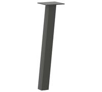 vidaXL Patas para mesa de centro 4 unidades antracita 30 cm acero