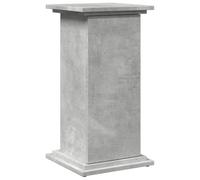 vidaXL Pedestal Expositor con almacenaje Gris hormigón 31x30x60 cm, Vitrina, Pedestal de exposición, Mesa Auxiliar, Armario de exposición, Pedestal