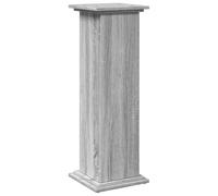 vidaXL Pedestal Expositor con almacenaje Gris Sonoma 31x30x90 cm, Vitrina, Pedestal de exposición, Mesa Auxiliar, Armario de exposición, Pedestal