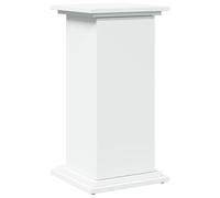 vidaXL Pedestal Expositor con almacenaje Madera Blanco 31x30x60 cm, Vitrina, Pedestal de exposición, Mesa Auxiliar, Armario de exposición, Pedestal