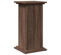 vidaXL Pedestal Expositor con Almacenaje Marrón Roble 31x30x60 cm, Vitrina, Mesa Auxiliar, Armario de Exposición