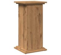 vidaXL Pedestal Expositor con almacenaje Roble Artisan 31x30x60 cm