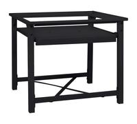 vidaXL Pedestal para Lavadora Negro 64 x 55 x 32.5 cm Acero, Pedestal Rectangular, Resistente para Lavar, Soporte Moderno Elevado, Ideal para tu hogar