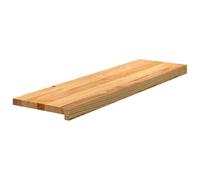 vidaXL Peldaños de escalera 12 uds madera maciza roble marrón claro