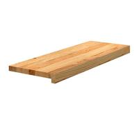 vidaXL Peldaños de escalera 12 uds madera maciza roble marrón claro, peldaño de escalera, peldaño de escalera de roble, alféizar de ventana