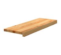 vidaXL Peldaños de escalera 2 uds madera maciza roble marrón claro, peldaño de escalera, peldaño de escalera de roble, alféizar de ventana