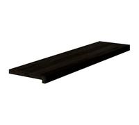 vidaXL Peldaños de escalera 2 uds madera maciza roble marrón oscuro, peldaño de escalera, peldaño de escalera de roble, alféizar de ventana