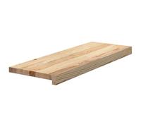 vidaXL Peldaños de escalera 4 uds madera maciza 70x30x2 cm, peldaño de escalera, peldaño de escalera de roble, alféizar de ventana