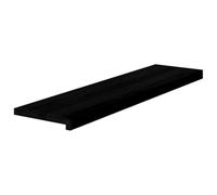 vidaXL Peldaños de escalera – Madera maciza de roble marrón oscuro – 4 uds – Alféizar de ventana