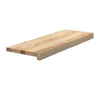 vidaXL Peldaños de escalera de madera maciza de roble sin tratar 4 uds – Alféizar de ventana