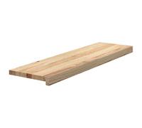 vidaXL Peldaños escalera 2 uds sin tratar 90x25x2 cm, peldaño de escalera, peldaño de escalera de roble, alféizar de ventana