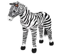 vidaXL Peluche de Cebra de pie, XXL, Juguete de Peluche