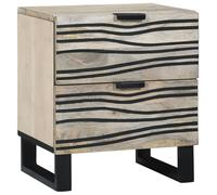 vidaXL Pequeña mesita de noche - una mesita de noche fresca y práctica con cajón, perfecta para tu dormitorio.