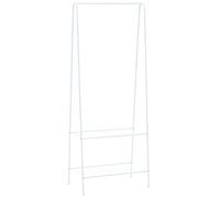 vidaXL Perchero Burro Colgar Ropa Estantes Metal Acero Blanco Colgador Parabán