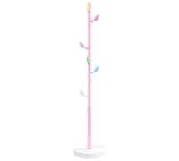 vidaXL Perchero, Colgador de Prendas, Soporte para Ropa, Perchero de Abrigos para Recibidor, Hierro con Recubrimiento en Polvo Rosa