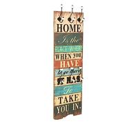 vidaXL Perchero de Pared Home IS con 6 Ganchos 120x40cm Decoración Casa Hogar