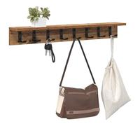 vidaXL Perchero de pared Montada en la pared Madera vieja