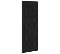 vidaXL Perchero de Pared Negro de Madera Ingenierizada de 30x1.5 x 80cm Mate, aguanta hasta 10kg Colgar Abrigos, Sombreros o Bolsas. Ideal para Almacenamiento en casa, es una solución