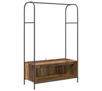 vidaXL Perchero con Estantes Solución de Almacenamiento Madera Vieja 100X44X160 cm Estiloso Metal Moderno Ensamblaje Necesario Ropa Industrial Madera Amplio Resistente a la Herrumbre Dormitorio Sopo