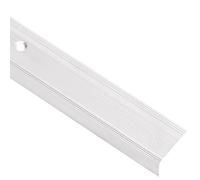vidaXL Perfiles de peldaños Forma de L 15 uds Aluminio Plata 90 cm, cantonera para peldaños, Perfil de Seguridad para Escalera, Laminado para peldaños