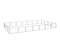 VidaXL Perrera de Acero Grande Rectangular para perros