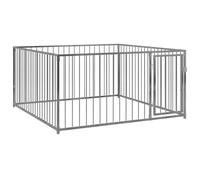 vidaXL Perrera de Exterior Animales Mascotas Perros Jaulas Cercados Casetas Casa Jardín Estructura Ejercicios Actividades Aire Libre 200x200 cm