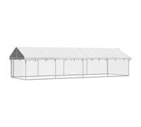 vidaXL Perrera de Exterior con Techo 600x200x150 cm Jaula Cachorro Mascota