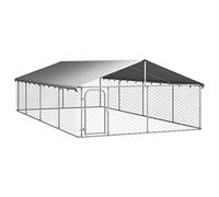vidaXL Perrera de Exterior con Techo 600x300x150 cm Jaula Cachorro Mascota