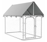 vidaXL Perrera de Exterior con Techo 200x100x150 cm Jaula Perro Caseta Mascota