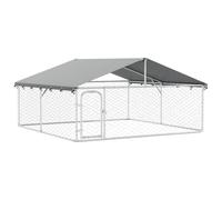 vidaXL Perrera de Exterior con tejado 300x300x150 cm