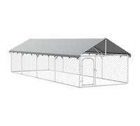 vidaXL Perrera de Exterior con tejado 600x200x150 cm