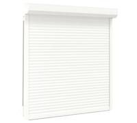 vidaXL Persiana Enrollable Aluminio Cortinas Estores Ventana Casa Hogar Venecianas Decoración Accesorios Muebles Bricolaje 140x150 cm Blanca