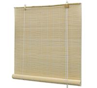 vidaXL Persiana Enrollable, Cortina de Privacidad, Estor de Ventana, Persiana de Protección Solar para Interiores, Bambú Natural 150x160 cm