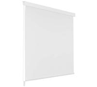 vidaXL Persiana Enrollable de Ducha, Cortina Impermeable de Ducha, Estor Decorativo, Biombo para Baño Bañera Regadera, Blanco 100x240 cm
