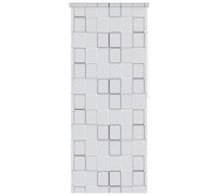 vidaXL Persiana Enrollable de Ducha, Cortina Impermeable de Ducha, Estor Decorativo, Biombo para Baño Bañera Regadera, Cuadrados 120x240 cm