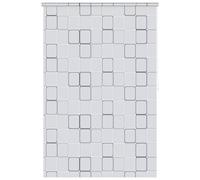 vidaXL Persiana Enrollable de Ducha, Cortina Impermeable de Ducha, Estor Decorativo, Biombo para Baño Bañera Regadera, Cuadrados 140x240 cm