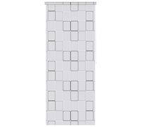 vidaXL Persiana Enrollable de Ducha, Cortina Impermeable de Ducha, Estor Decorativo, Biombo para Baño Bañera Regadera, Cuadrados 80x240 cm
