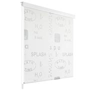 vidaXL Persiana Enrollable de Ducha, Cortina Impermeable de Ducha, Estor Decorativo, Biombo para Baño Bañera Regadera, Splash 120x240 cm