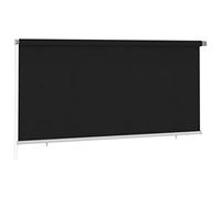 vidaXL Persiana Enrollable de Exterior Toldo Vertical Pérgola Balcón Terraza Jardín Patio Porche Pérgola Rodillo Cortina Ventana 300x140 cm Negro