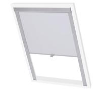 vidaXL Persiana Opaca Enrollable Blanca CK04 Cortinas Estores Ventanas Hogar