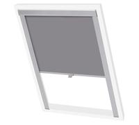 vidaXL Persiana Opaca Enrollable Gris para Codigo 104 Tela Opaca de Aluminio