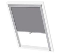 vidaXL Persiana Opaca Enrollable Gris PK08 Cortinas Estores Ventanas Hogar