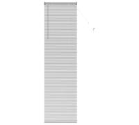 vidaXL Persiana para Ventana con Cortinas Manual Plateado Aluminio, Cortinas Modernas para Sala, Ajustables, Resistentes, Verticales para la Privacidad y Decoración del Hogar