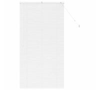 vidaXL Persiana para Ventana con Cortinas Otro Manual Blanco 85 x 175 cm Aluminio