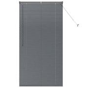 vidaXL Persiana para Ventana Gris Oscuro 85 x 175 cm Aluminio
