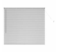 vidaXL Persiana para Ventana Plateado 80 x 130 cm Aluminio
