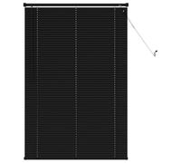 vidaXL Persiana Veneciana Manual Ajustable Negro 150 x 70 cm PVC, Persiana Veneciana Moderna, solución Elegante para el hogar, Control de luz Interior en PVC, filtración Regulable para privacidad