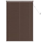 vidaXL Persiana Veneciana Marrón Oscuro con Patrón 150 x 70 cm PVC, Estor Veneciano Moderno de PVC, Tratamiento de Ventana para Uso Interior para privacidad y Control de luz en el Estudio.