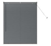 vidaXL Persianas venecianas Manual Gris Oscuro 130 x 100 cm Aluminio, Persianas Modernas para Interiores, de Aluminio Ajustables, Elegantes tratamientos para Ventanas en casa y Oficina